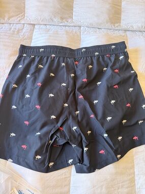 Magic Black Swim Shorts with Blue & Cream Detailing